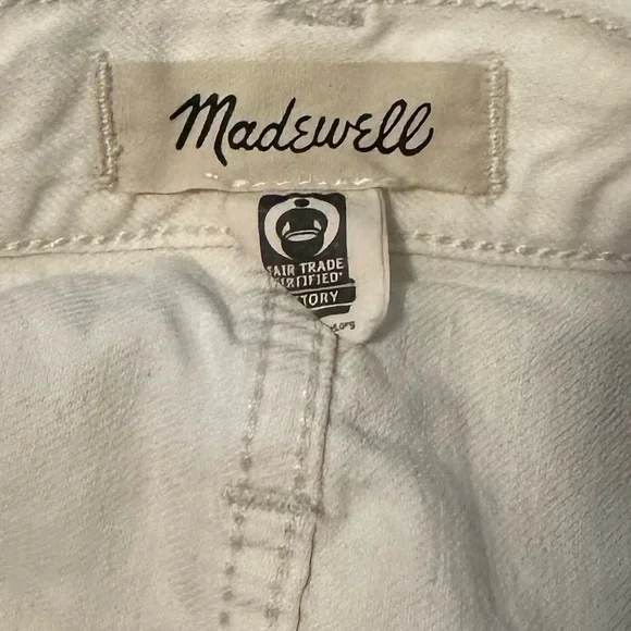 Madewell Super Wide Leg Exposed Button Fly High Waisted Jeans Size 33 - Picture 6 of 9